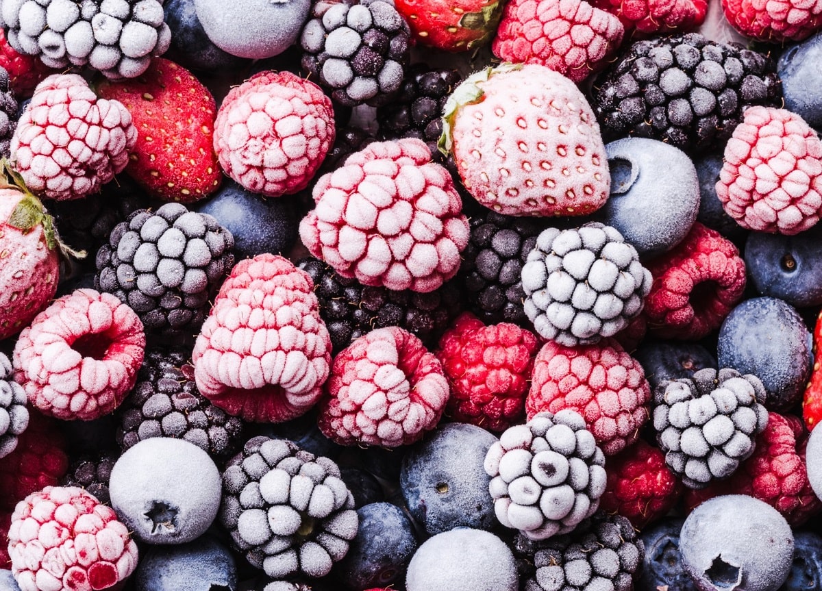 Conservar frutas durante meses - Congela los frutos a -18 ºC
